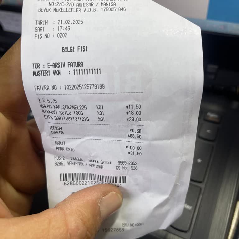 Eksik Para Üstü Ve Laubali Davranış