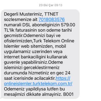 Yanlış Fatura Gönderimi Ve Çözüm Eksikliği