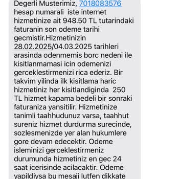Yanlış Fatura Gönderimi Ve Çözüm Eksikliği