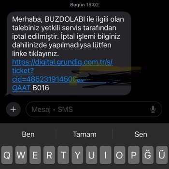 Grundig Beyaz Eşya Teslimat Ve Servis Sorunları