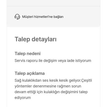Hepsiburada'dan Aldığım Kulaklıkta Ses Kesintisi Sorunu
