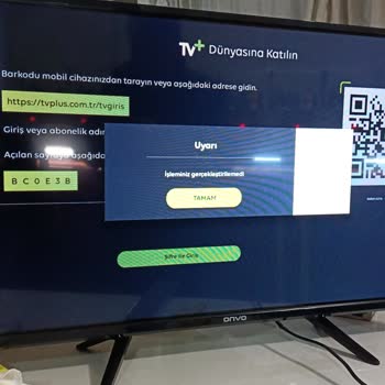 Onvo Televizyonumda TV Plus Sorunu