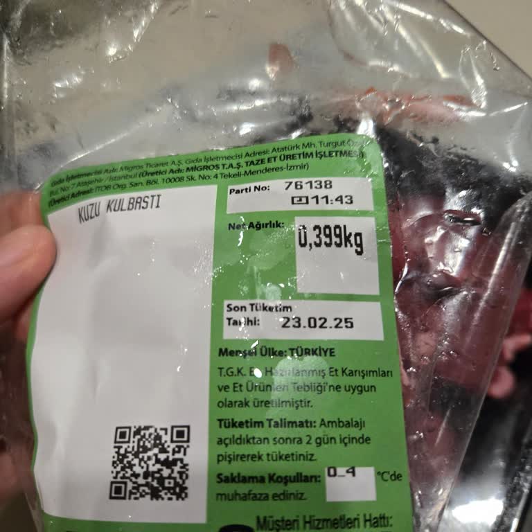 Migros'tan Aldığım İndirimli Et Siparişimde Eksiklik Ve Yanlış Fiyatlandırma