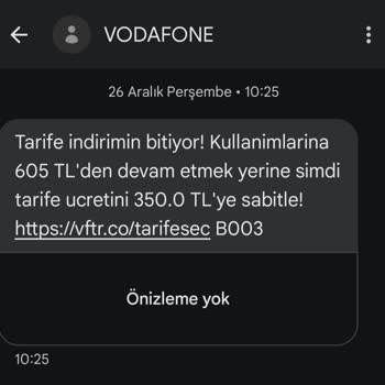 Vodafone'dan Şok Edici Zam: 10 Yıllık Sadakate %460 Artış