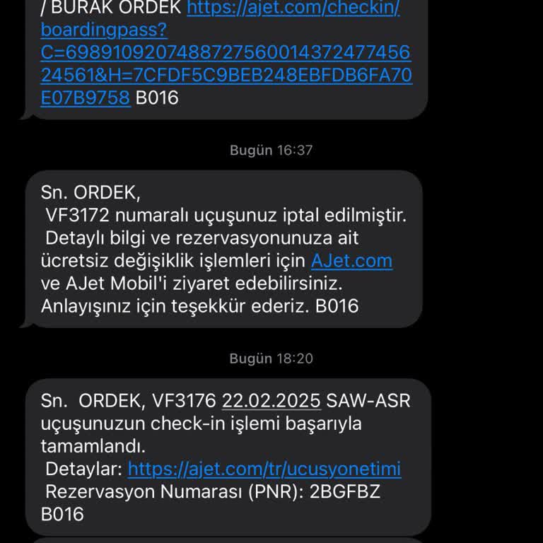 Yanlış Tarihe Rezerve Edilen Uçuş Mağduriyeti
