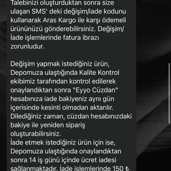 Kargo Ücreti Ve İade Sürecinde Yaşanan Sorunlar