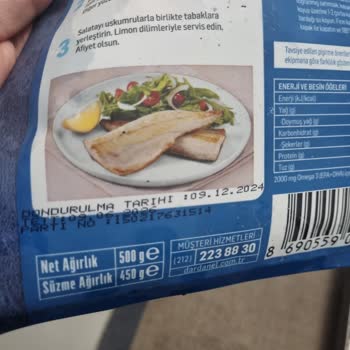 Dondurulmuş Uskumru Filetosu Hayal Kırıklığı