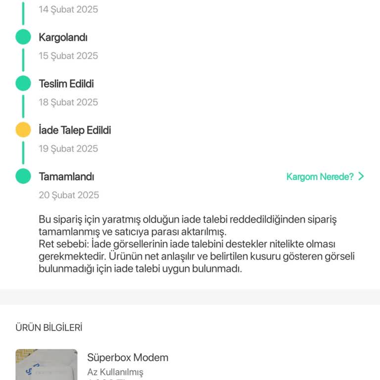 Trendyol Dolap'ta İade Sorunu: Paramı Geri İstiyorum!