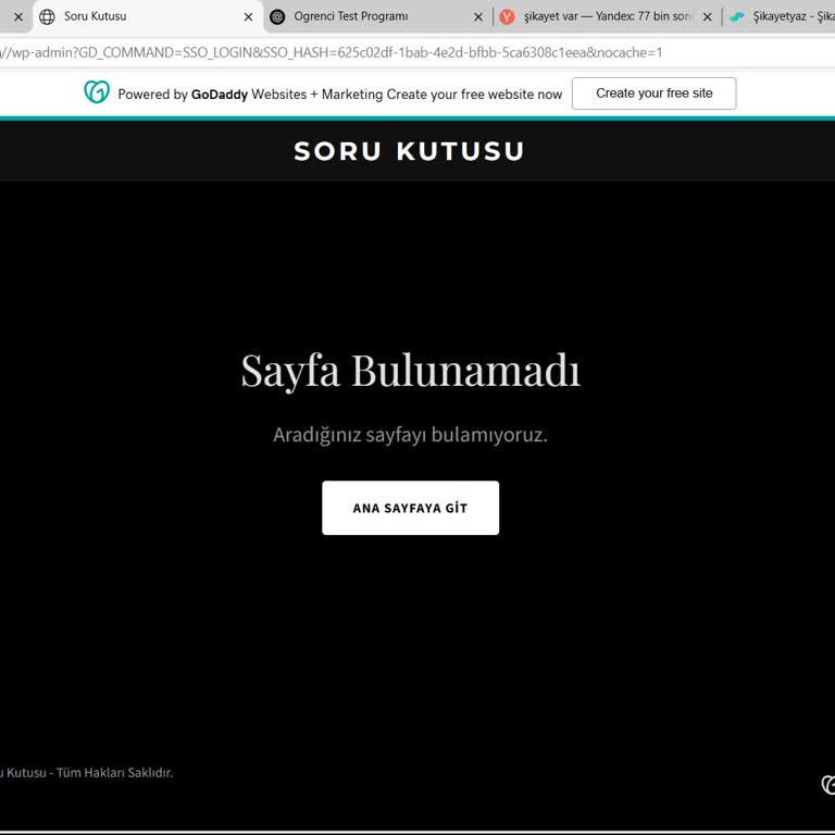 Godaddy Hizmetlerinde Erişim Ve İletişim Sorunu