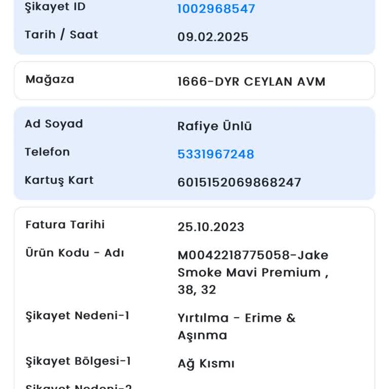 Mavi Pantolonun Kalite Sorunu Ve Müşteri Memnuniyetsizliği