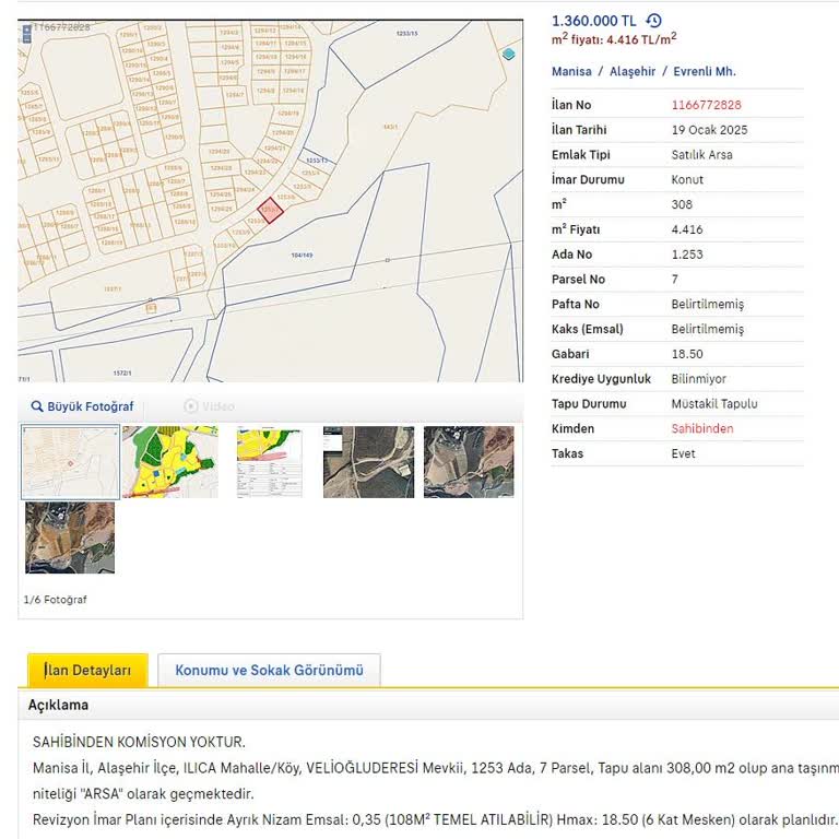 İlan Mahalle Bilgisinin Yanlış Yayınlanması Ve İlgisizlik