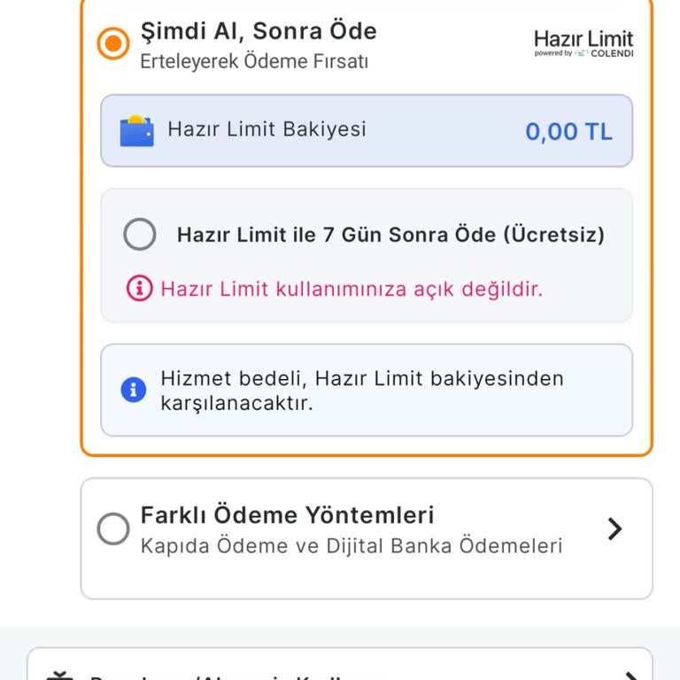 Migros Hazır Limit Kullanım Sorunu