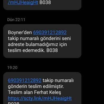 Teslim Edilmeyen Sipariş Ve Yanıltıcı Mesajlar