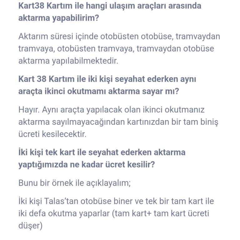 Kayseri Ulaşımında Haksız Ücretlendirme