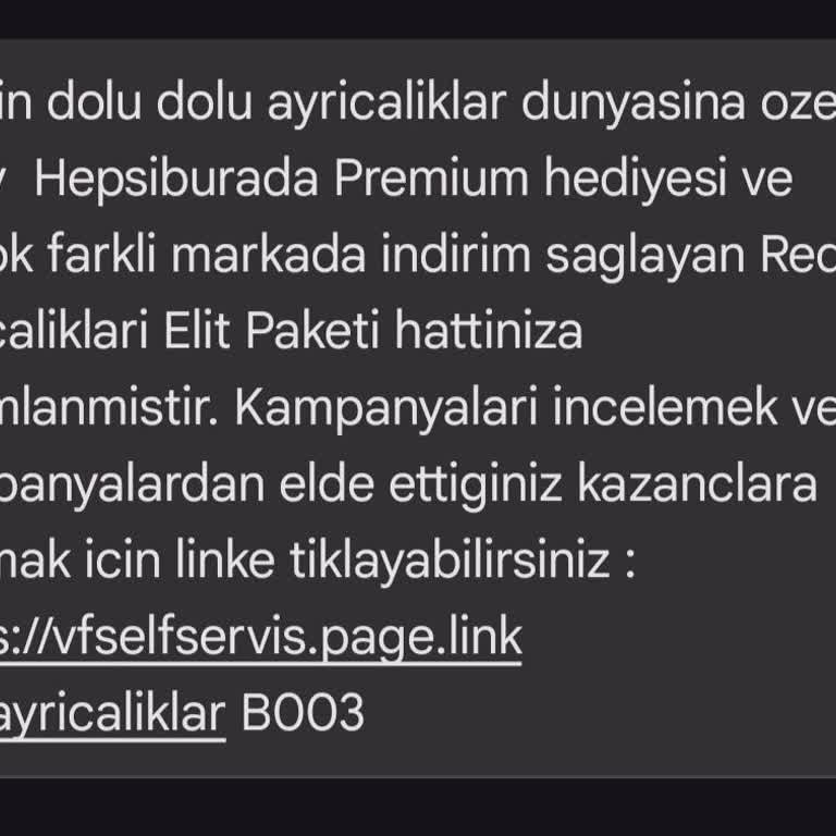 Vodafone Hediye Kodu Sorunu
