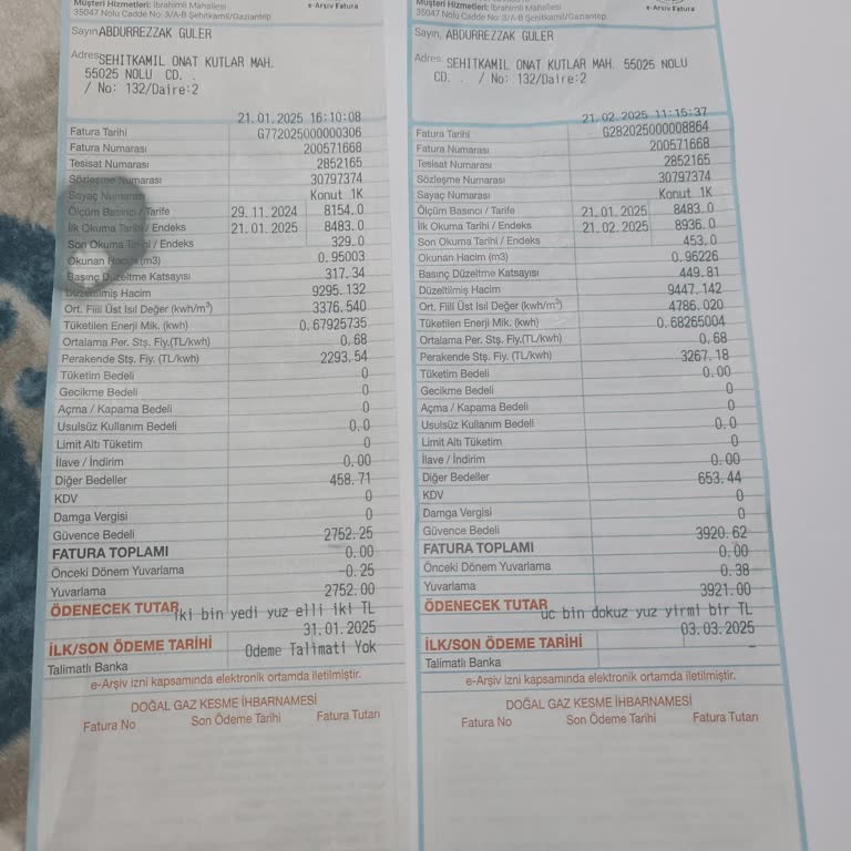 Fatura Yanlış Hesaplandı: Endeks Hatası