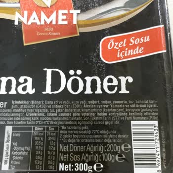 BİM Ve Namet'ten Yanıltıcı Dana Döner Ağırlığı