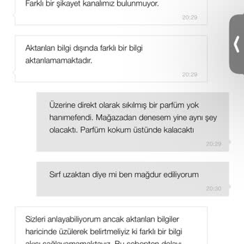 Parfüm Kokusu Nedeniyle İade Sorunu Yaşadım