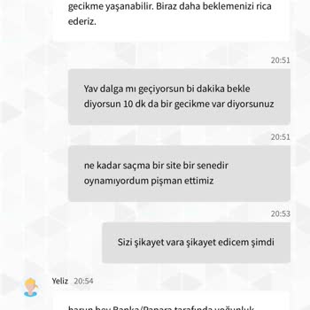 Canlı Destek Ve Para Yatırma Sorunu