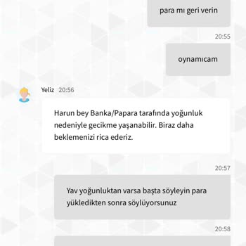 Canlı Destek Ve Para Yatırma Sorunu