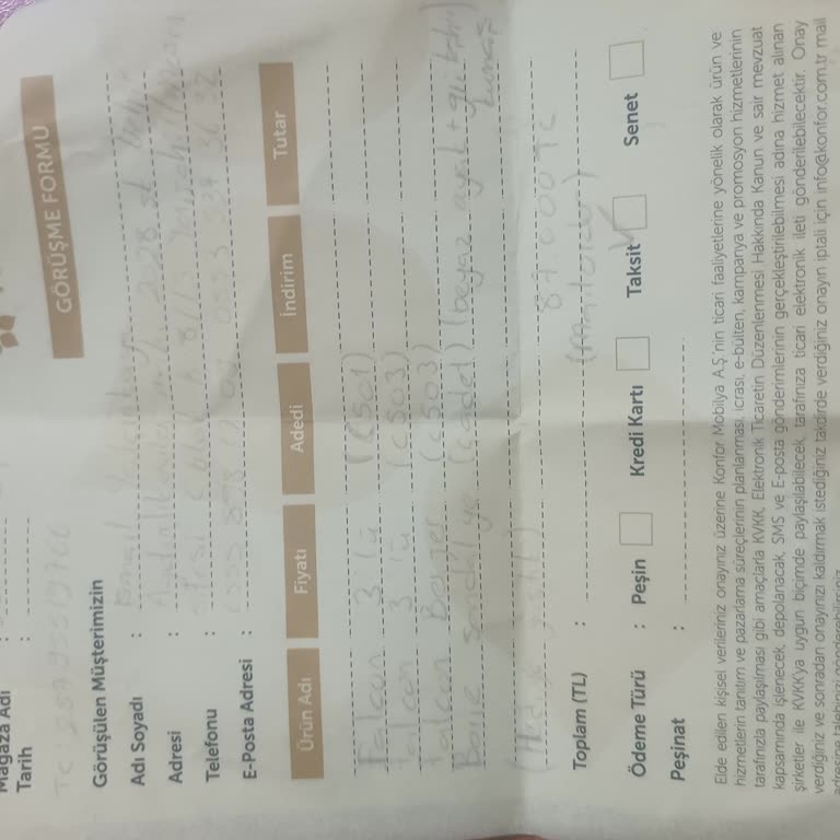 Konfor Mobilya'dan Teslim Edilmeyen Ürünler Ve İlgisizlik