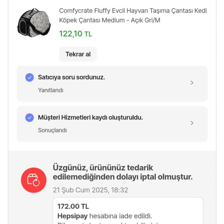 Hepsiburada Sipariş İptali Ve Müşteri Hizmetleri Sorunu!