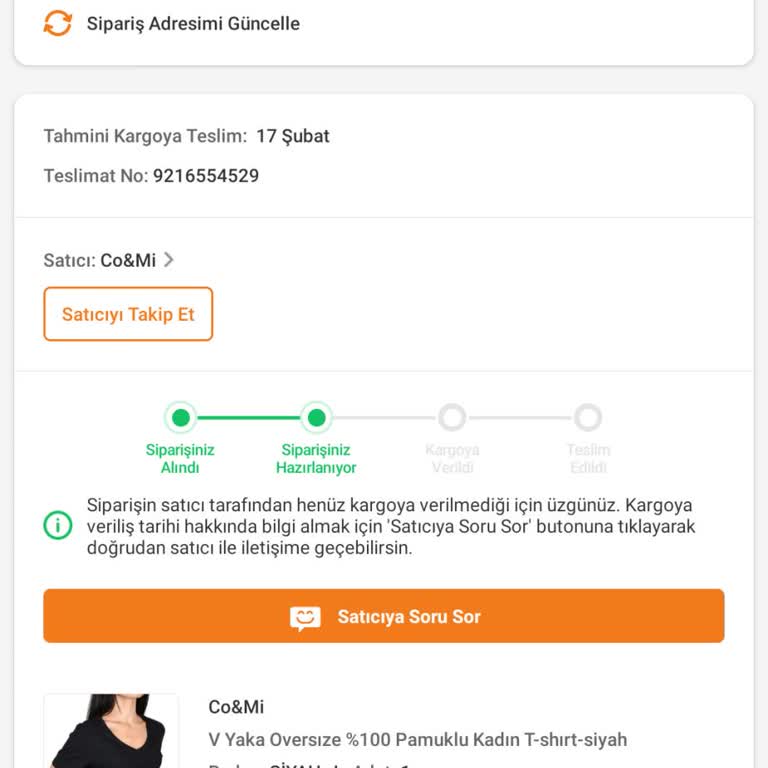 Trendyol Ve CO&mi Satıcısından Teslim Edilmeyen Sipariş