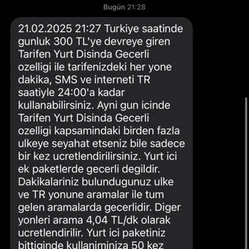 Yanlış Yansıtılan Yurt Dışı Ücreti Mağduriyeti