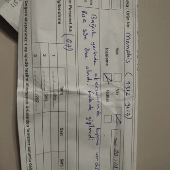 İlgisiz Hizmet Ve Uzayan Tamir Süreci