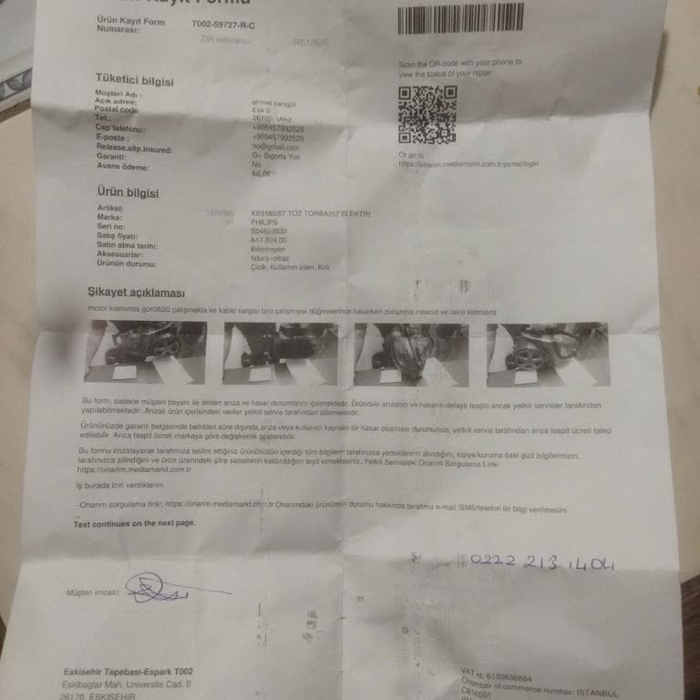 Media Markt Garanti Kapsamında Ürün İmhası Ve Müşteri Mağduriyeti