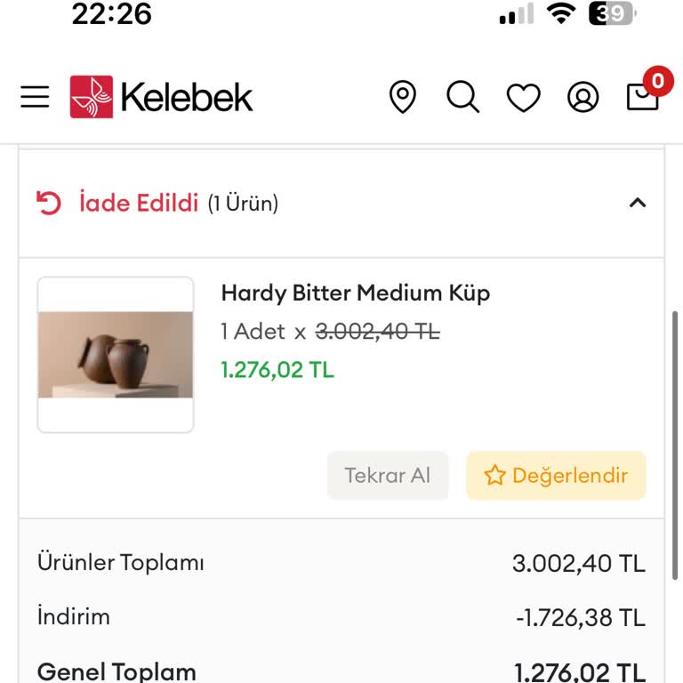 Kelebek Mobilya'dan İade Sürecinde Yaşanan Sorunlar