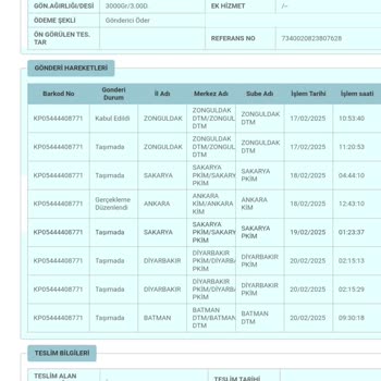 Geciken Tahin Kreması Teslimatı