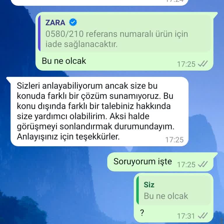 Zara Ürün Kalitesi Ve Müşteri Hizmetleri Hayal Kırıklığı