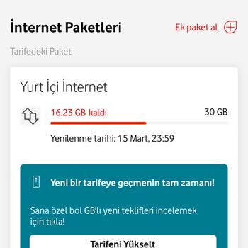 Kayıp İnternet Paketi Ve Yetersiz Müşteri Hizmeti