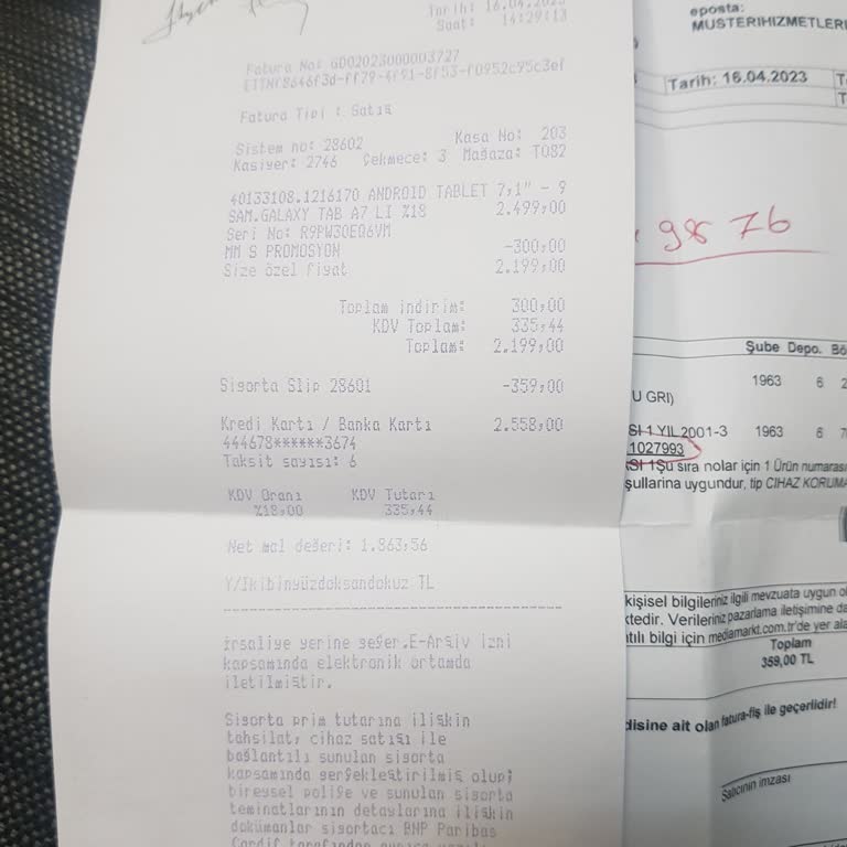 Samsung Tab7 Kasasında Eğilme Sorunu