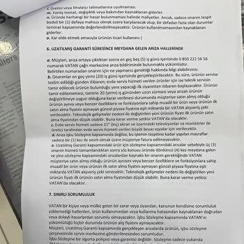 Vatan Bilgisayar'dan Alınan TV'nin Sigorta Sürecinde Yaşanan Sorunlar