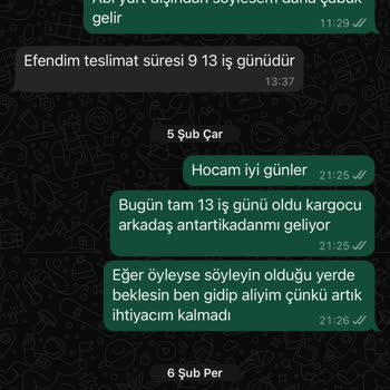 Geciken Kargo Ve Kusurlu Ürün Sorunu
