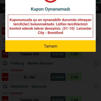 Nesine.com'da Kupon Yapma Sorunu