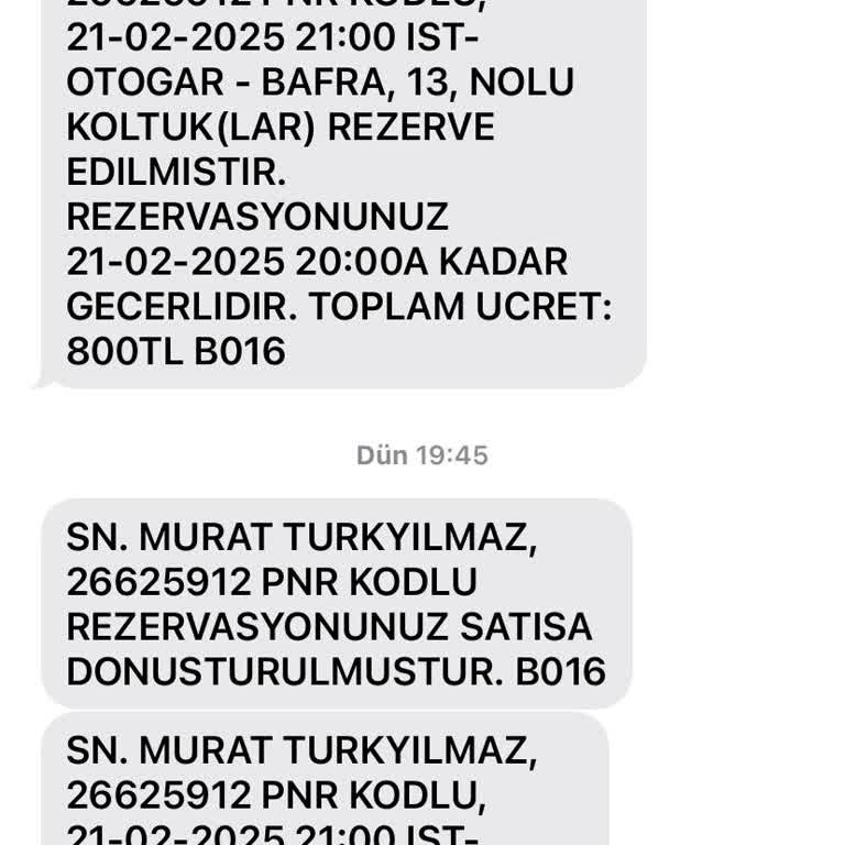 Esenler-Samsun Yolculuğunda Kötü Deneyim: Sigara Kokusu Ve İlgisiz Hizmet