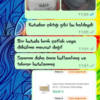 Gaia London Ürünlerinde Kalite Ve İletişim Sorunu
