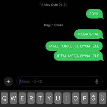 Turkcell Mega Oyna İzle Paketi İptal Sorunu