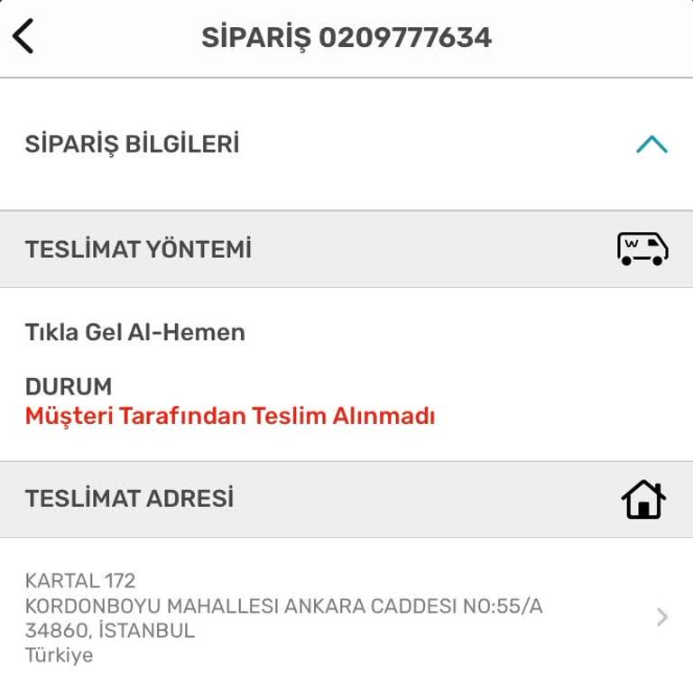 Yanlış Yönlendirme Nedeniyle Ürün Teslim Alamama Sorunu