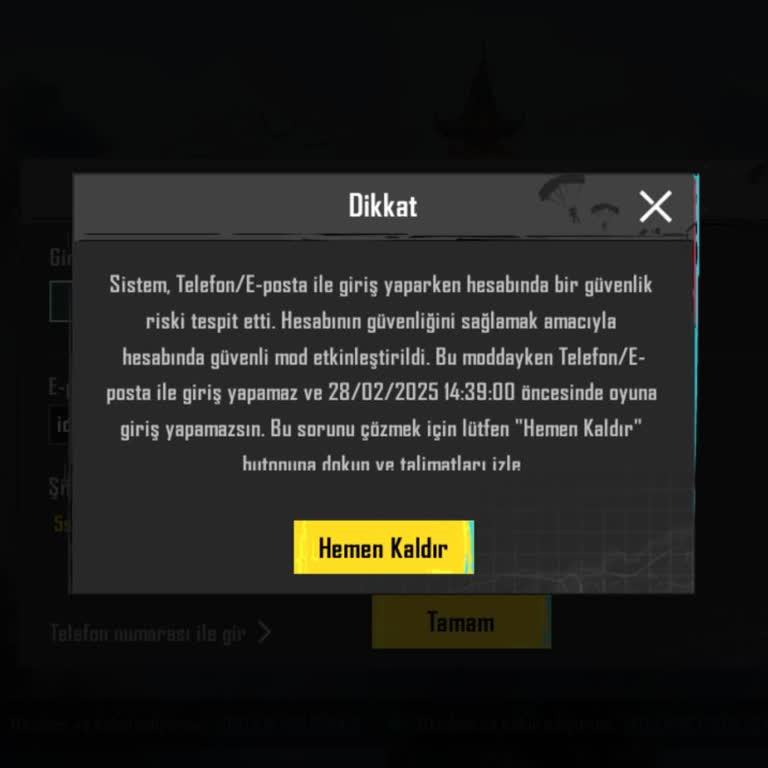 Oyun Dinar PUBG Mobile Hesap Giriş Sorunu