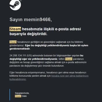 Steam Hesabım Çalındı Ve Erişim Sağlayamıyorum