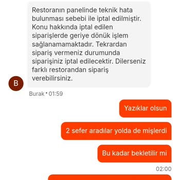 Gece Yarısı Sipariş İptali Ve Bilgilendirme Eksikliği
