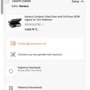 Karaca Tost Makinesi Sürekli Hata Veriyor