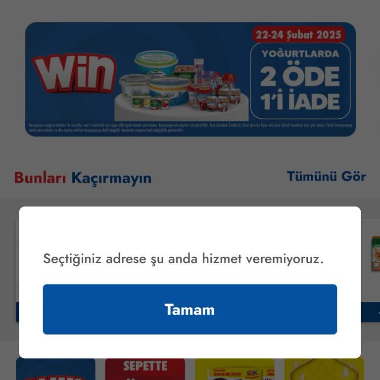 Şok Marketin Adres Hizmet Sorunu
