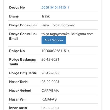 Kaza Sonrası Mağduriyetim Giderilmiyor!