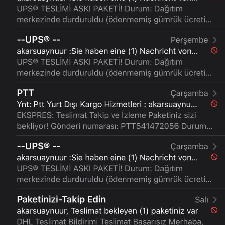 PTT Kargo Adına Gelen Sahte E-postalarla Mağduriyet