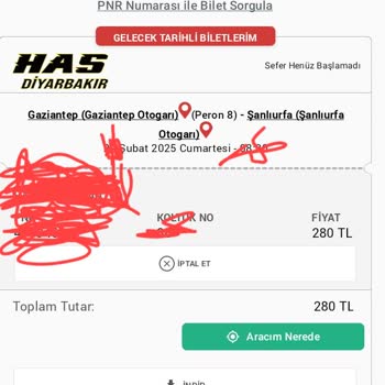 Has Diyarbakır Otobüs Firmasında Kaos Dolu Yolculuk